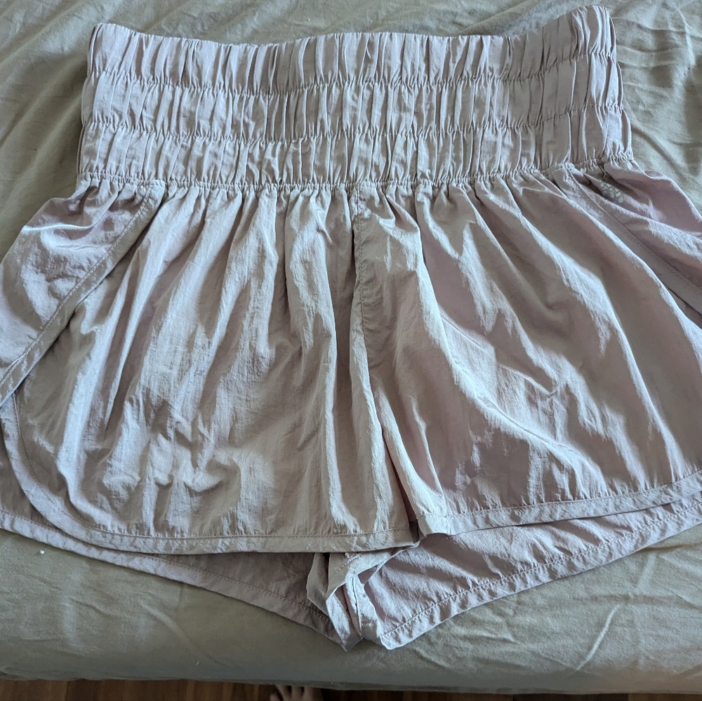 Free People Movement Lavender Cream Shorts